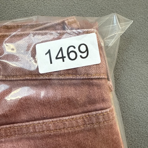 Pilcro Jeans Womens 30 Coral Vintage Straight High Rise Raw Hem Distressed - Picture 12 of 12